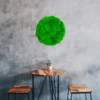 Kruhový machový obraz zelená