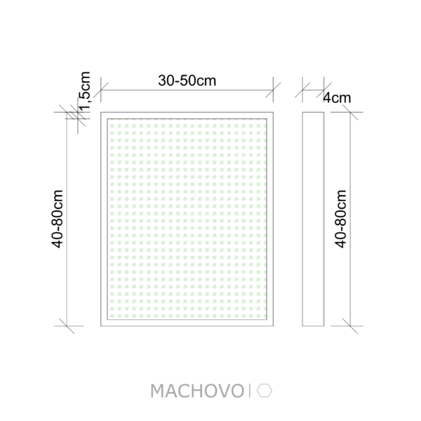 Machový obraz - strom 40x30cm - Image 2