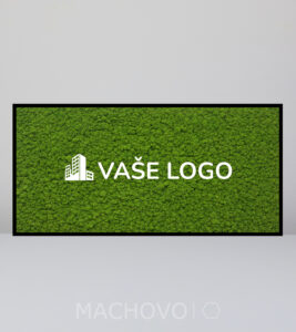 Machový obraz s logom z dreva - lišajník
